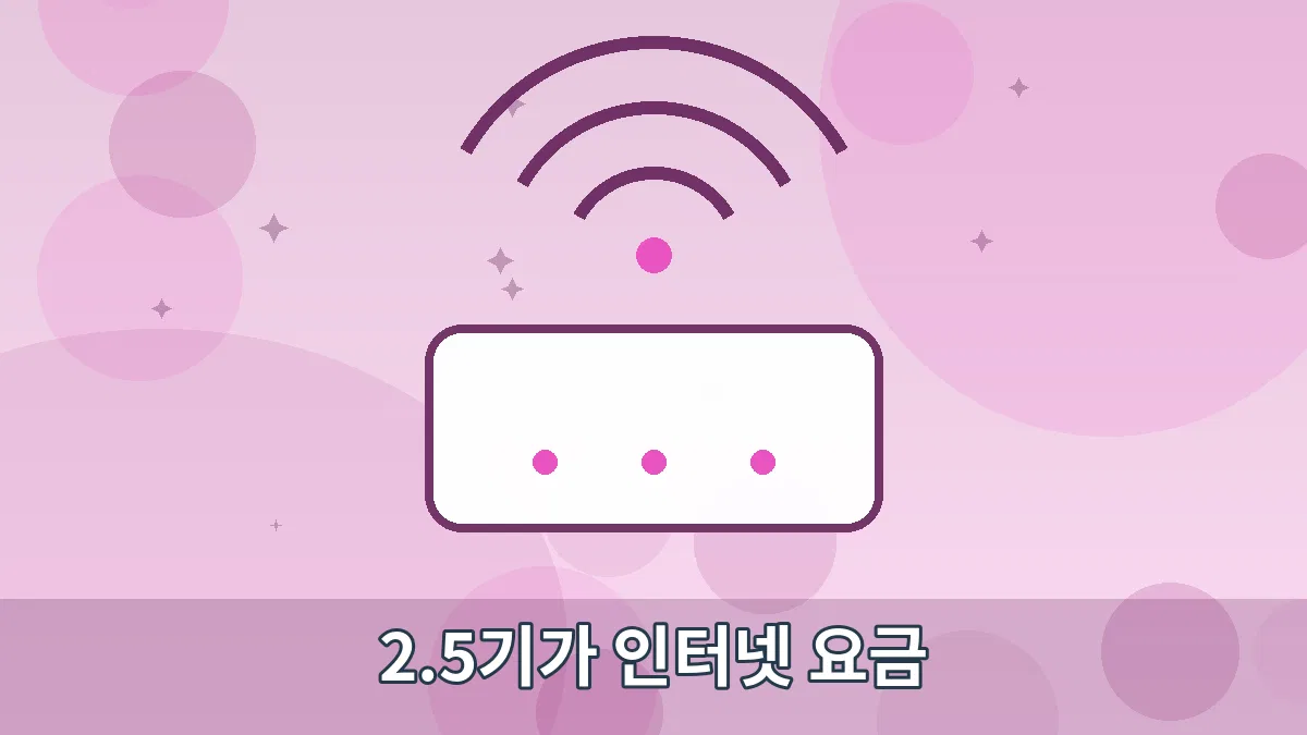 2.5기가 인터넷 요금 안내 이미지 4